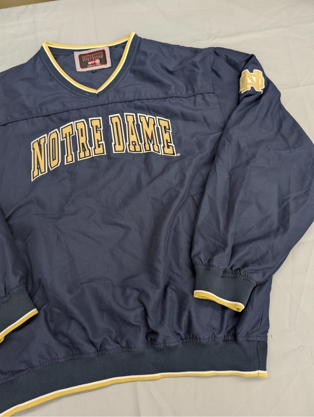 Notre Dame Fighting Irish Windbreaker Colosseum Pullover L